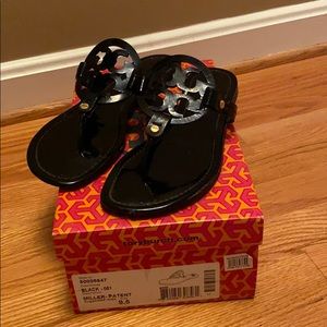 Tory Burch Miller in black patent leather size 9.5